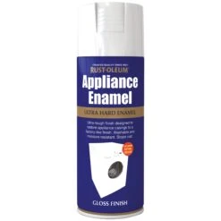 Rust-Oleum Appliance Enamel White Gloss Spray Paint, 400ml -Rust-Oleum rust oleum appliance enamel white gloss spray paint 400ml5013296950565 08c bq