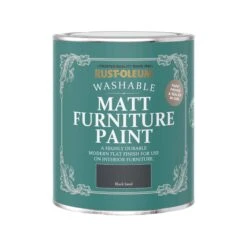 Rust-Oleum -Rust-Oleum rust oleum black sand matt furniture paint 750ml5013296131506 08c bq