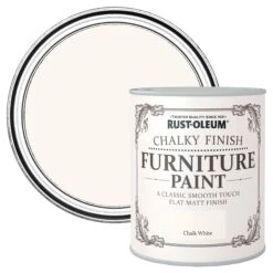 Rust-Oleum Chalk White Chalky Effect Matt Furniture Paint, 2.5L 3 Rust-Oleum Chalk White Chalky Effect Matt Furniture Paint, 2.5L -Rust-Oleum rust oleum chalk white chalky effect matt furniture paint 2 5l5013296034050 07c BQ