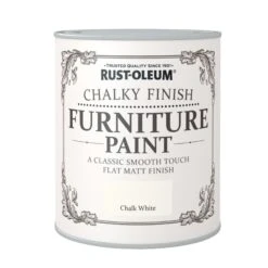 Rust-Oleum Chalk White Chalky Effect Matt Furniture Paint, 750ml -Rust-Oleum rust oleum chalk white chalky effect matt furniture paint 750ml5013296031066 08c bq