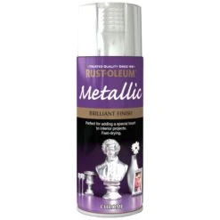 Rust-Oleum Chrome Effect Multi-surface Spray Paint, 400ml -Rust-Oleum rust oleum chrome effect multi surface spray paint 400ml5013296950640 08c bq