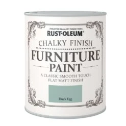 Rust-Oleum Duck Egg Chalky Effect Matt Furniture Paint, 750ml 3 Rust-Oleum Duck Egg Chalky Effect Matt Furniture Paint, 750ml -Rust-Oleum rust oleum duck egg chalky effect matt furniture paint 750ml5013296031226 08c bq