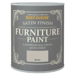 Rust-Oleum -Rust-Oleum rust oleum mocha satinwood furniture paint 750ml5013296032612 08c bq