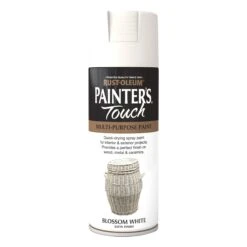 Rust-Oleum Painter's Touch Blossom White Satinwood Multi-surface Decorative Spray Paint, 400ml -Rust-Oleum rust oleum painter s touch blossom white satinwood multi surface decorative spray paint 400ml5013296950893 08c bq