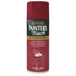 Rust-Oleum Painter's Touch Claret Wine Satinwood Multi-surface Decorative Spray Paint, 400ml -Rust-Oleum rust oleum painter s touch claret wine satinwood multi surface decorative spray paint 400ml5013296950404 08c bq