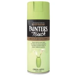 Rust-Oleum Painter's Touch Green Apple Satinwood Multi-surface Decorative Spray Paint, 400ml -Rust-Oleum rust oleum painter s touch green apple satinwood multi surface decorative spray paint 400ml5013296950947 08c bq