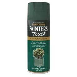 Rust-Oleum Painter's Touch Oxford Green Satinwood Multi-surface Decorative Spray Paint, 400ml -Rust-Oleum rust oleum painter s touch oxford green satinwood multi surface decorative spray paint 400ml5013296950381 08c bq