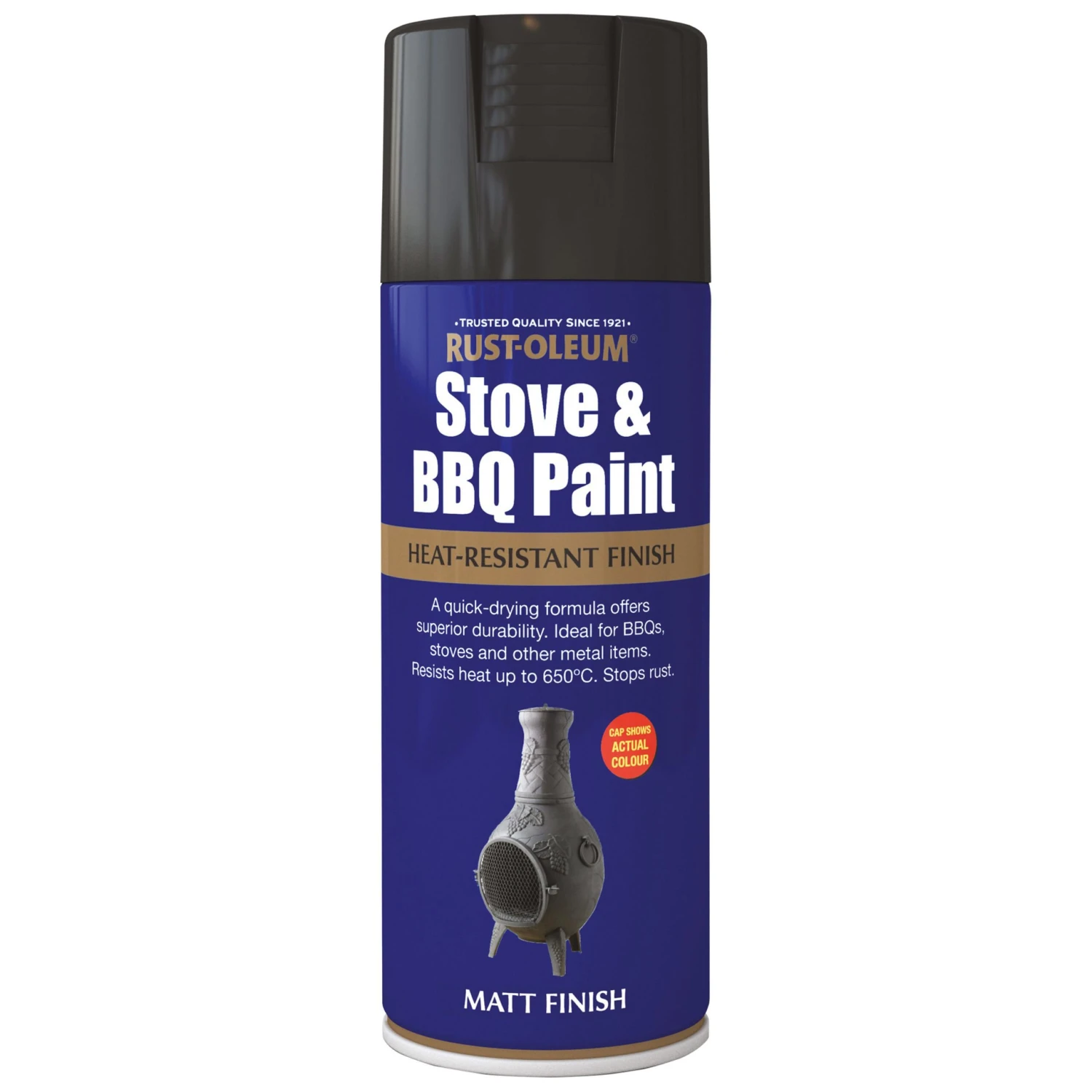 Rust-Oleum Stove & bbq Black Matt Multi-surface Spray paint, 400ml Rust-Oleum Stove & Bbq Black Matt Multi-surface Spray Paint, 400ml -Rust-Oleum rust oleum stove bbq black matt multi surface spray paint 400ml5013296950046 08c bq scaled