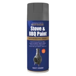 Rust-Oleum Stove & Bbq Cast Iron Matt Multi-surface Spray Paint, 400ml 3 Rust-Oleum Stove & Bbq Cast Iron Matt Multi-surface Spray Paint, 400ml -Rust-Oleum rust oleum stove bbq cast iron matt multi surface spray paint 400ml5013296941020 08c bq