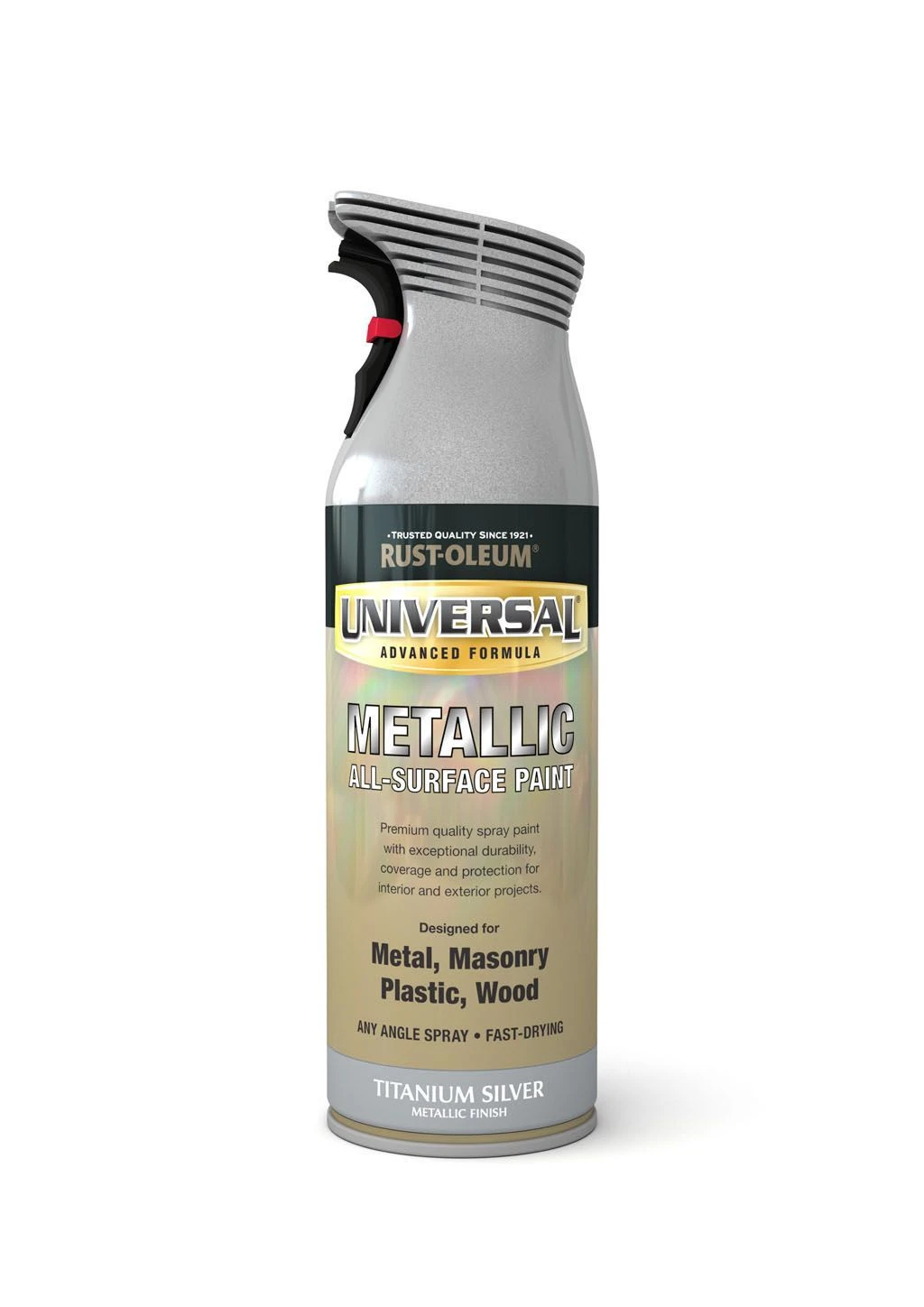 Rust-Oleum Universal Titanium silver effect Multi-surface Spray paint, 400ml Rust-Oleum Universal Titanium Silver Effect Multi-surface Spray Paint, 400ml -Rust-Oleum rust oleum universal titanium silver effect multi surface spray paint 400ml5013296950817 08c bq