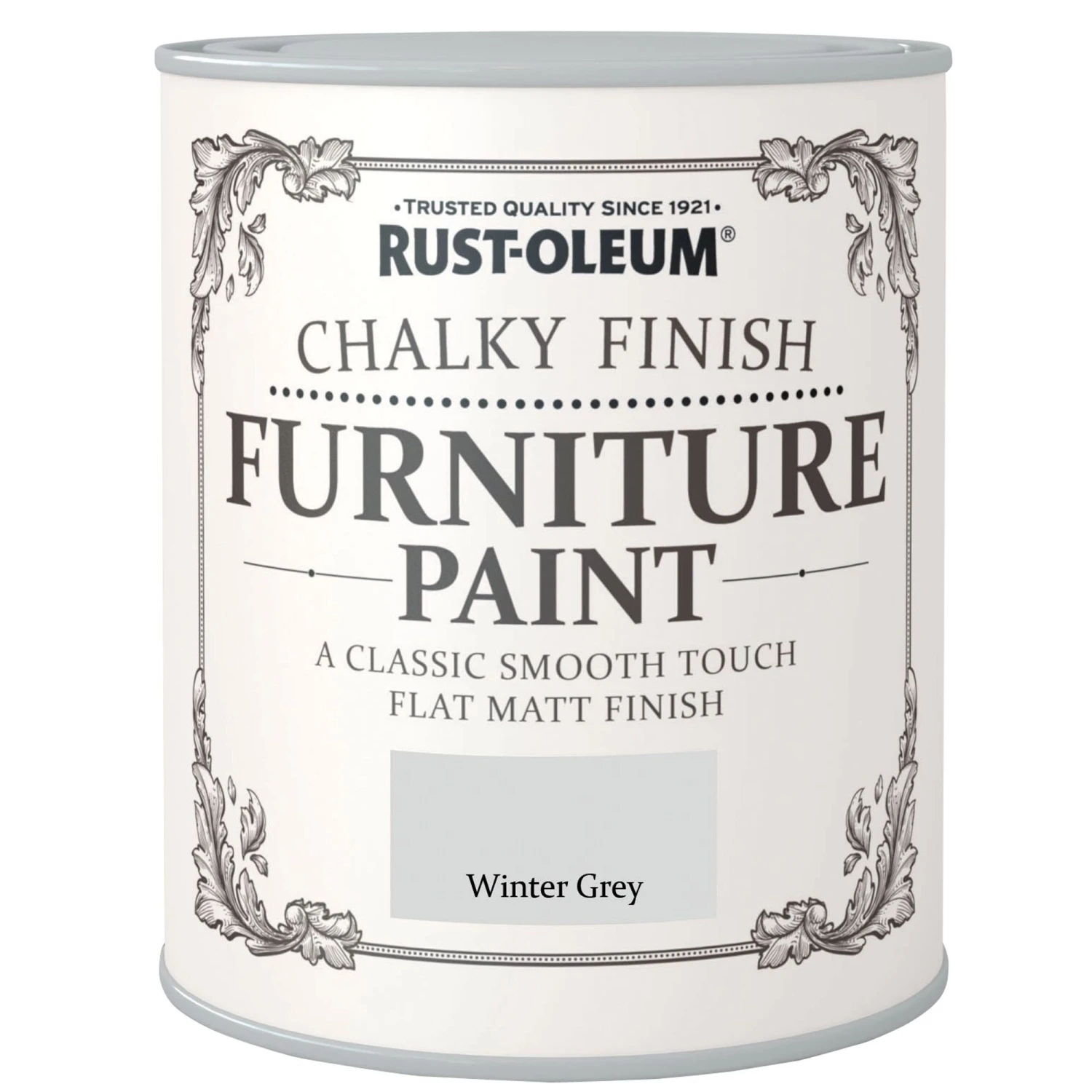 Rust-Oleum Winter grey Flat matt Furniture paint, 2.5L Rust-Oleum Winter Grey Flat Matt Furniture Paint, 2.5L -Rust-Oleum rust oleum winter grey flat matt furniture paint 2 5l5013296034173 02c BQ