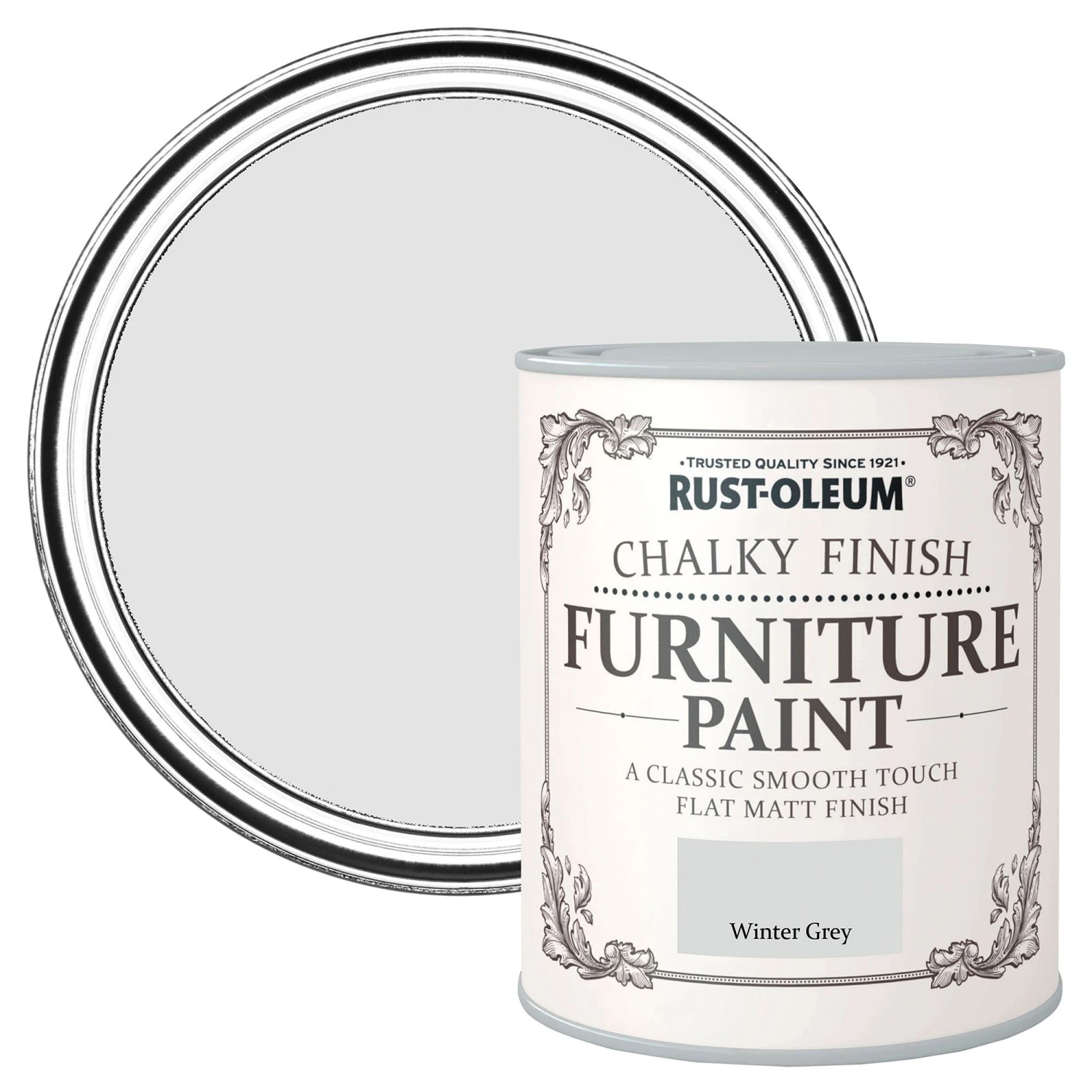 Rust-Oleum Winter grey Flat matt Furniture paint, 2.5L Rust-Oleum Winter Grey Flat Matt Furniture Paint, 2.5L -Rust-Oleum rust oleum winter grey flat matt furniture paint 2 5l5013296034173 07c BQ